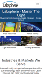 Mobile Screenshot of labsphere.com