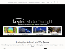 Tablet Screenshot of labsphere.com